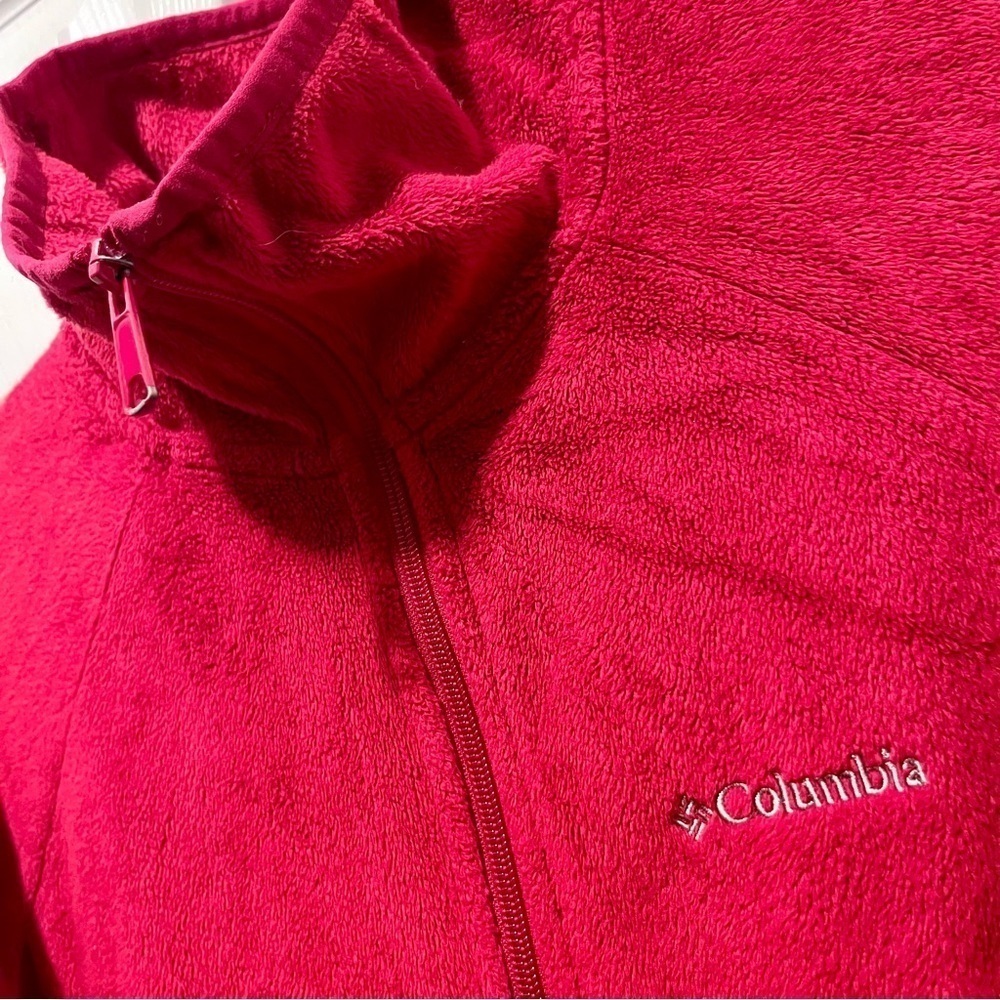Columbia Women's Deep Raspberry Full-Zip Fleece Jacket - Picture 2 of 6